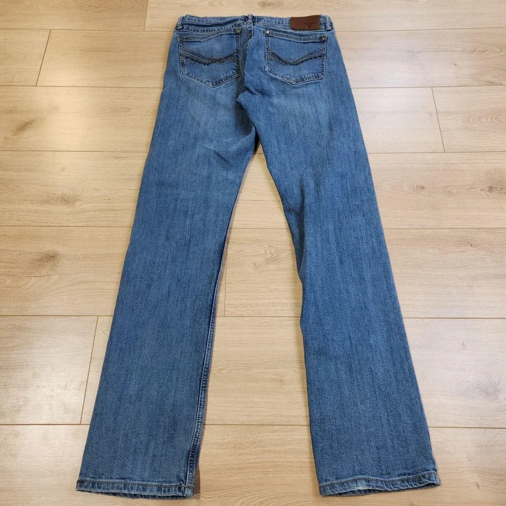 Wrangler 20X Bootcut Jeans Mens 32x36 Blue Wash Denim Stretch Western 44MWXMA